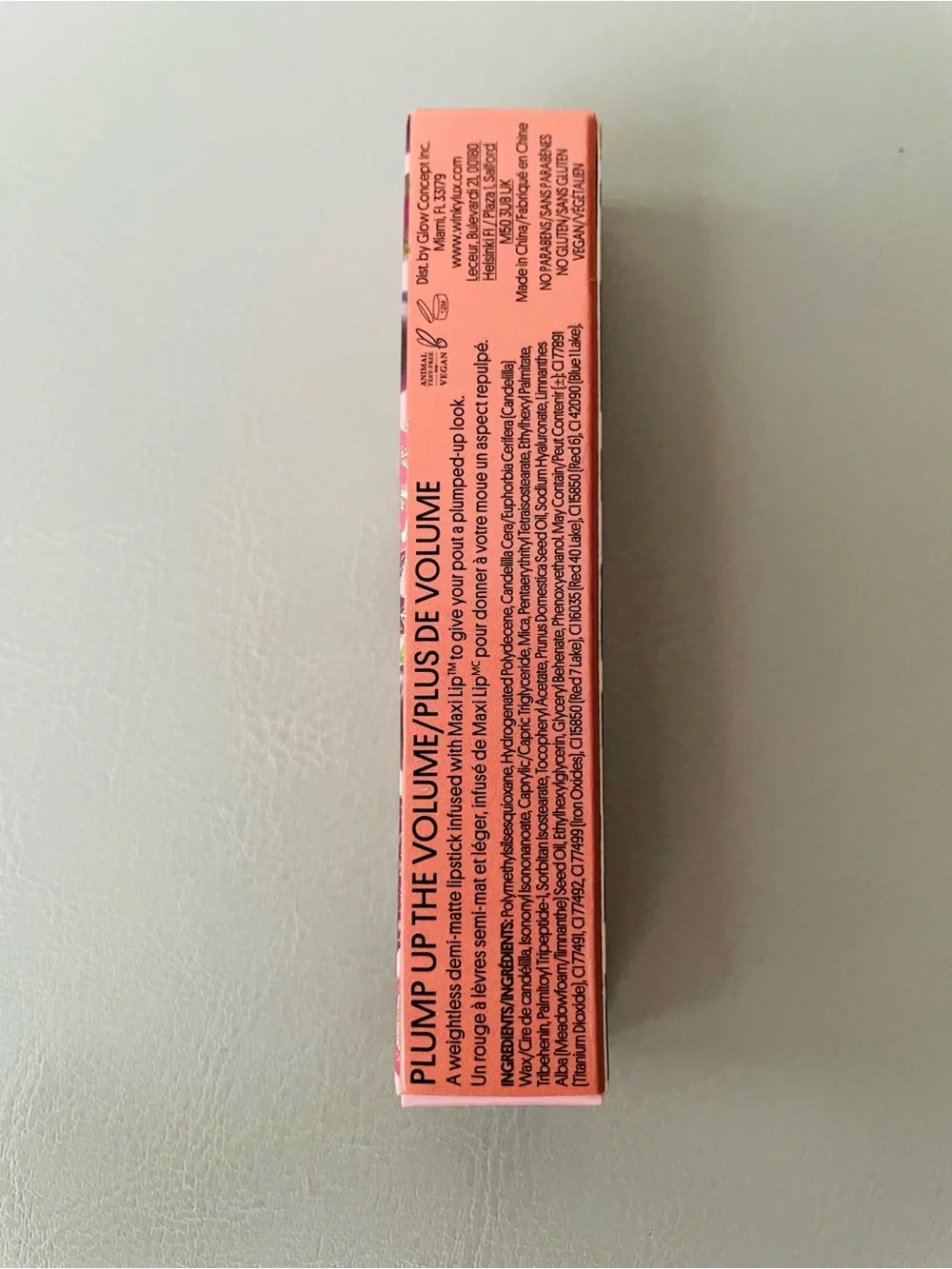 Demi-Matte Lipstick - Honey Baby- Light Winky Lux Skinny Plump 0.03oz
